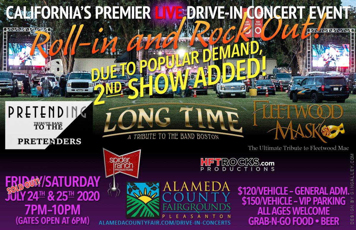 California's Premier "Live" Drive-in Concert Event - Alameda County Fairgrounds - July 25, 2020